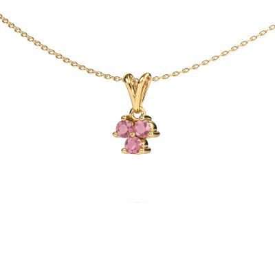 Pendant Shirlee 585 gold tourmaline pink 3 mm