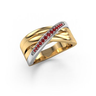 Ring Renna 2 585 gold ruby 1 mm