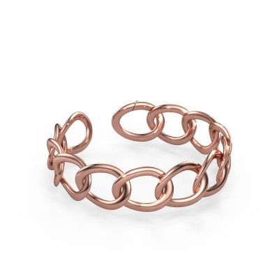 Flat link bracelet Rose 20mm 585 rose gold