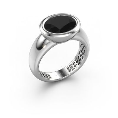 Ring Evelyne 585 white gold black diamond 3.24 crt