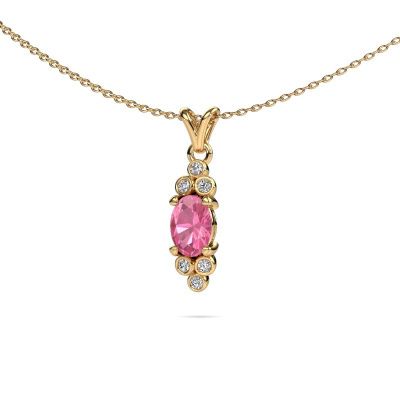 Anhänger Lucy 2 585 Gold Pink Saphir 7x5 mm