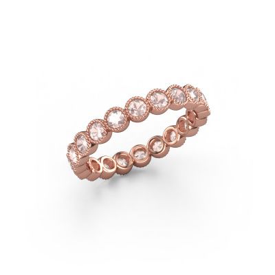 Ring Mariam 0.05 585 rose gold morganite champagne 2.4 mm