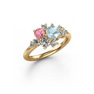 Ring Veronica 585 Gold Aquamarin 5.4 mm