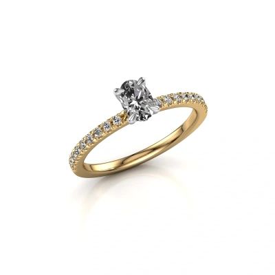 Verlovingsring Crystal OVL 2 585 goud diamant 0.58 crt