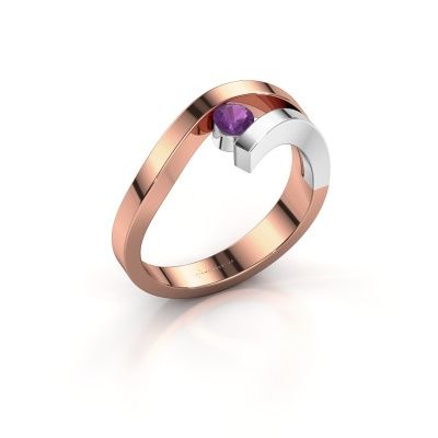 Ring Evalyn 1 585 Roségold Amethyst 3.7 mm
