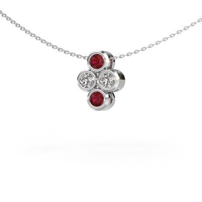 Pendant Judi 950 platinum ruby 3.4 mm