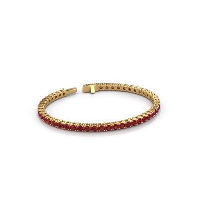 Tennisarmband Shirley 3.2 585 Gold Rubin 3.2 mm