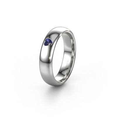 Friendship ring WH0101L35BPHRT 585 white gold sapphire ±0.20x0.08 in