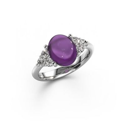 Ring Clarice 950 platinum amethyst 10x8 mm