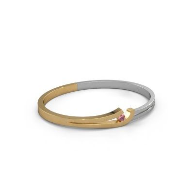 Bangle Yentl 585 gold tourmaline pink 3.7 mm