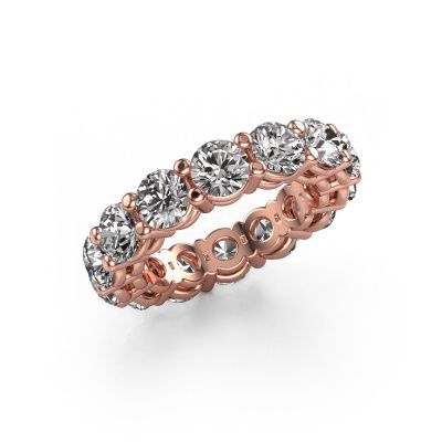 Stackable ring Michelle full 4.7 585 rose gold lab grown diamond 6.00 crt