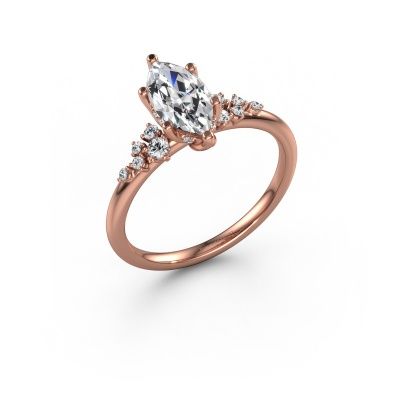 Engagement ring Emma MRQ 585 rose gold diamond 1.165 crt