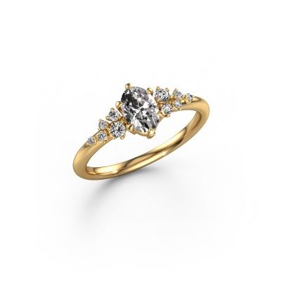 Ring Royce OVL 585 gold diamond 0.60 crt