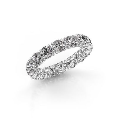 Stackable ring Vivienne 4.0 585 white gold diamond 4.00 crt