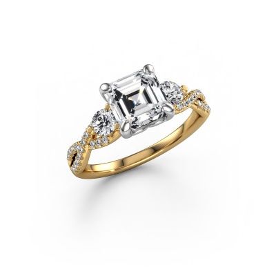 Engagement ring Marilou ASC 585 gold diamond 2.52 crt
