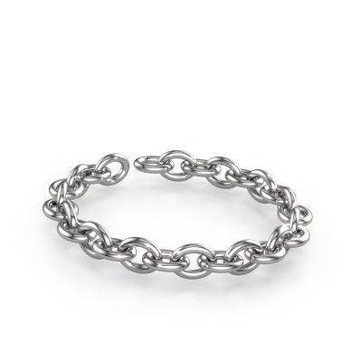 Bracelet Oval link 3 13.0 585 white gold ±0.51 in (13 mm)