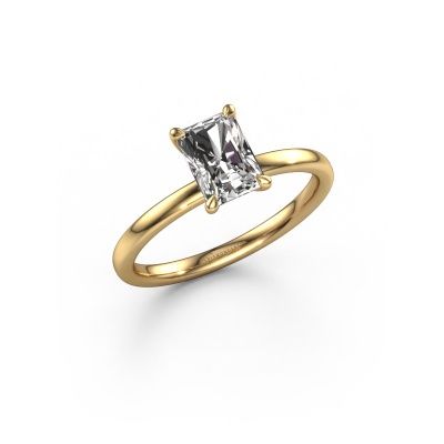 Engagement ring Crystal RAD 1 585 gold lab grown diamond 1.00 crt