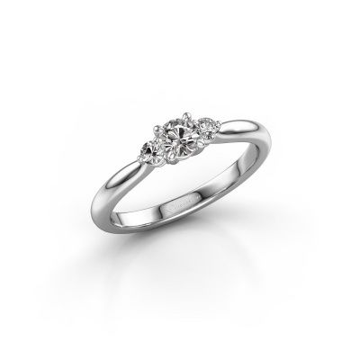 Verlovingsring Lieselot RND 585 witgoud diamant 0.41 crt
