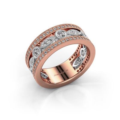 Ring Jessica 585 rosé goud diamant 0.864 crt