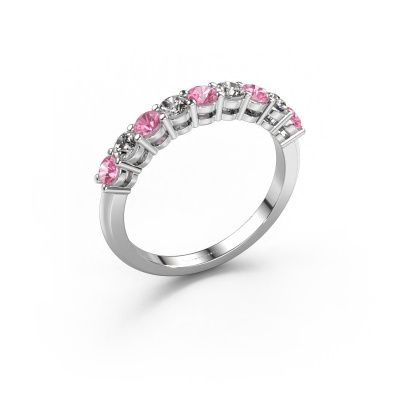 Ring Michelle 9 950 platinum pink sapphire 2.7 mm