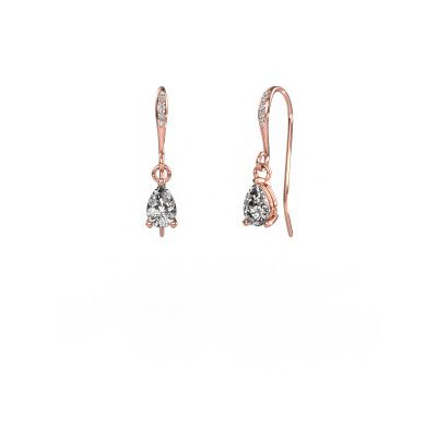 Drop earrings Laurie PER 2 585 rose gold diamond 0.45 crt