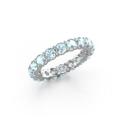 Ring Heddy rnd 3.4 585 white gold aquamarine 3.4 mm