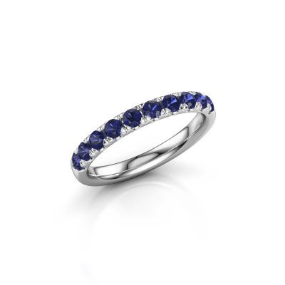 Stackable ring Jackie Half 585 white gold sapphire 2.4 mm