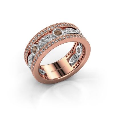 Ring Jessica 585 Roségold Braun Diamant 0.864 crt