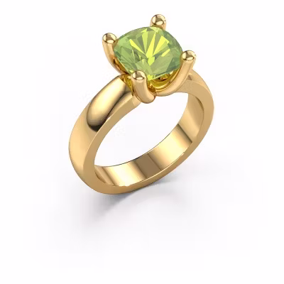 Ring Clelia CUS 585 gold peridot 8 mm