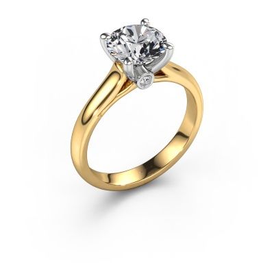 Engagement ring Valorie RND 1 585 gold lab grown diamond 2.00 crt