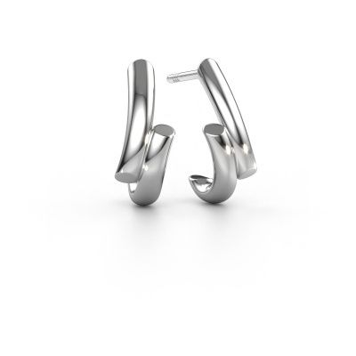 Boucles d'oreilles Mare 950 platine