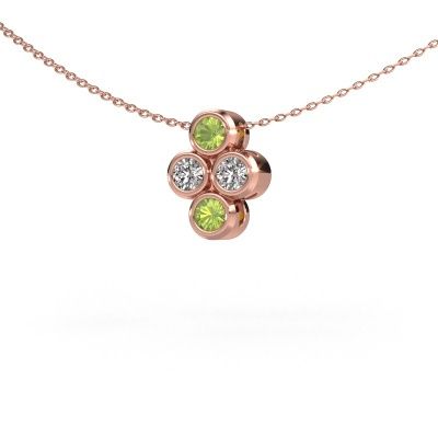 Pendant Judi 585 rose gold peridot 3.4 mm