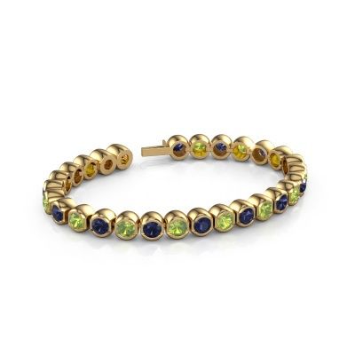 Tennis bracelet Bianca 5 mm 585 gold peridot 5 mm
