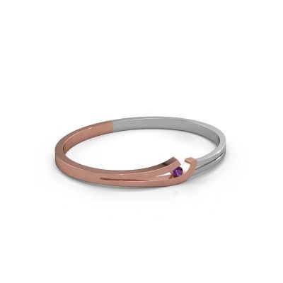 Bangle Yentl 585 rose gold amethyst 3.7 mm