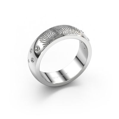 Ehering Minke 950 Platin ±6x2.3 mm Zirkonia