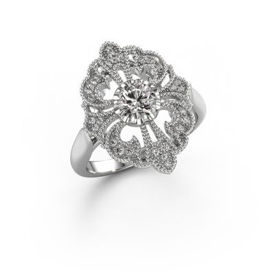 Engagement ring Naida 585 white gold lab-grown diamond 0.649 crt