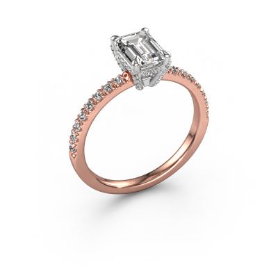 Engagement ring Saskia EME 1 585 rose gold lab grown diamond 1.15 crt