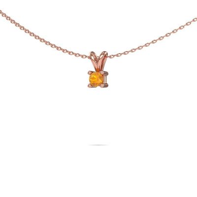Necklace Eline 585 rose gold citrin 5 mm