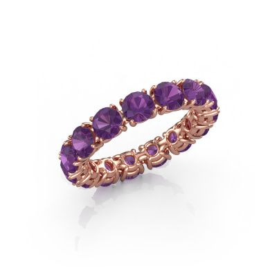 Ring Vivienne 4.2 585 Roségold Amethyst 4.2 mm