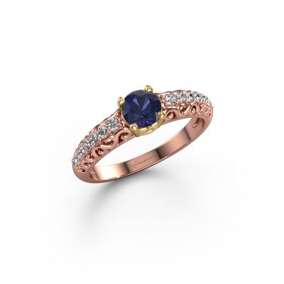 Engagement ring Mellie 585 rose gold sapphire 5 mm