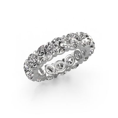 Ring Heddy rnd 5.0 585 white gold lab grown diamond 7.00 crt