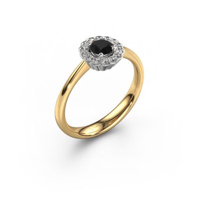 Engagement ring Debi 585 gold black diamond 0.50 crt