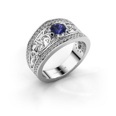 Ring Marilee 585 white gold sapphire 5 mm