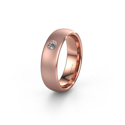 Ehering WH0101L36BM 585 Roségold Lab-grown Diamant ±6x2 mm