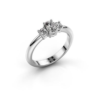 Engagement ring Karie 925 silver diamond 0.39 crt