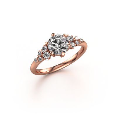 Engagement ring Royce 585 rose gold diamond 1.00 crt