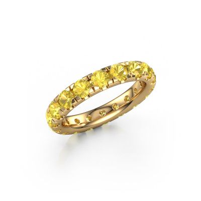 Stackable ring Jackie 3.4 585 gold yellow sapphire 3.4 mm