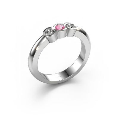 Ring Lotte 3 950 Platin Pink Saphir 3 mm