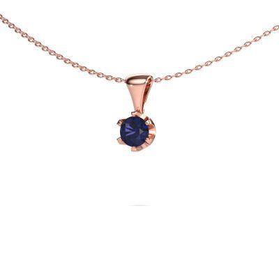 Necklace Fran 585 rose gold sapphire 5 mm