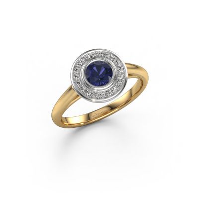 Promise ring Noud 1 RND 585 gold sapphire 4.7 mm